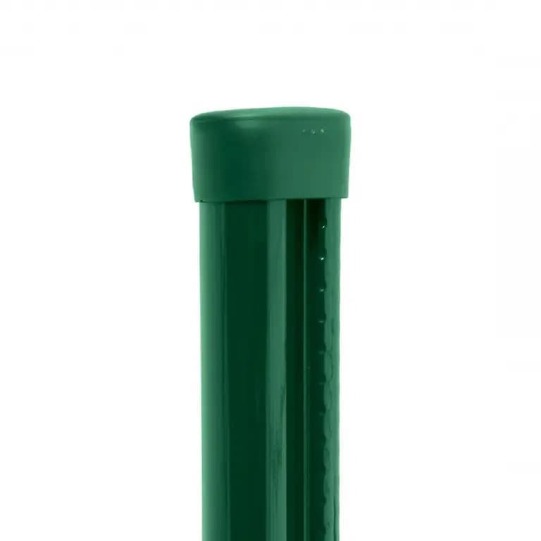 Stalp rotund PVC D 48 mm profilat 3000 mm verde