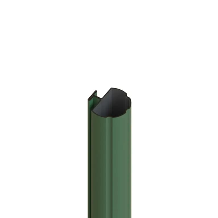Stalp metalic PVC cremallera D50 1800 mm verde