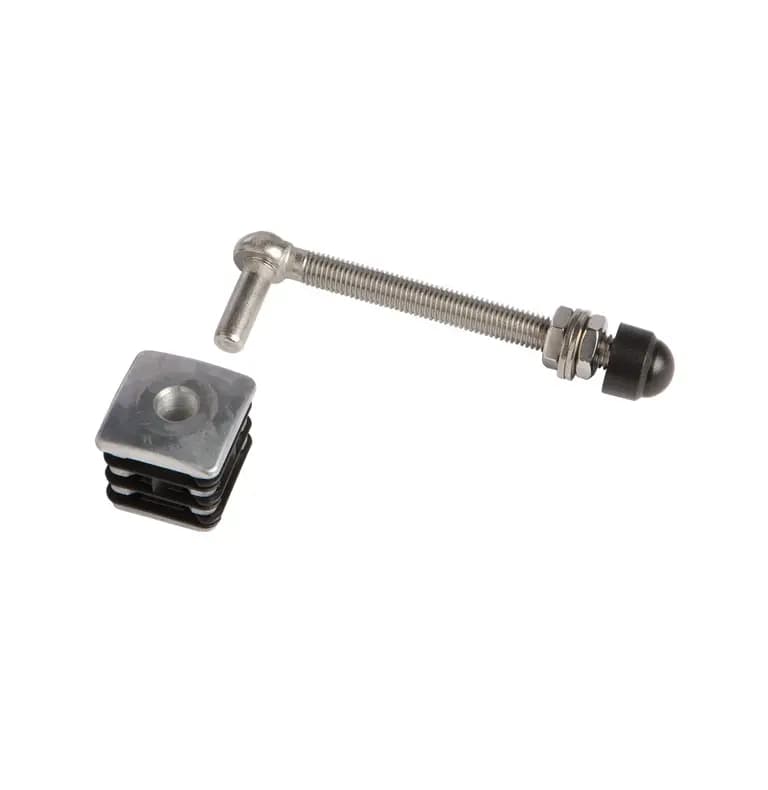 GBM12-DP – Balama cu capace de aluminiu pentru porti de gradina cu profil 40x40 mm