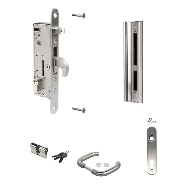 H-Metal KIT INOX – Incuietoare incastrabila pentru porti metalice