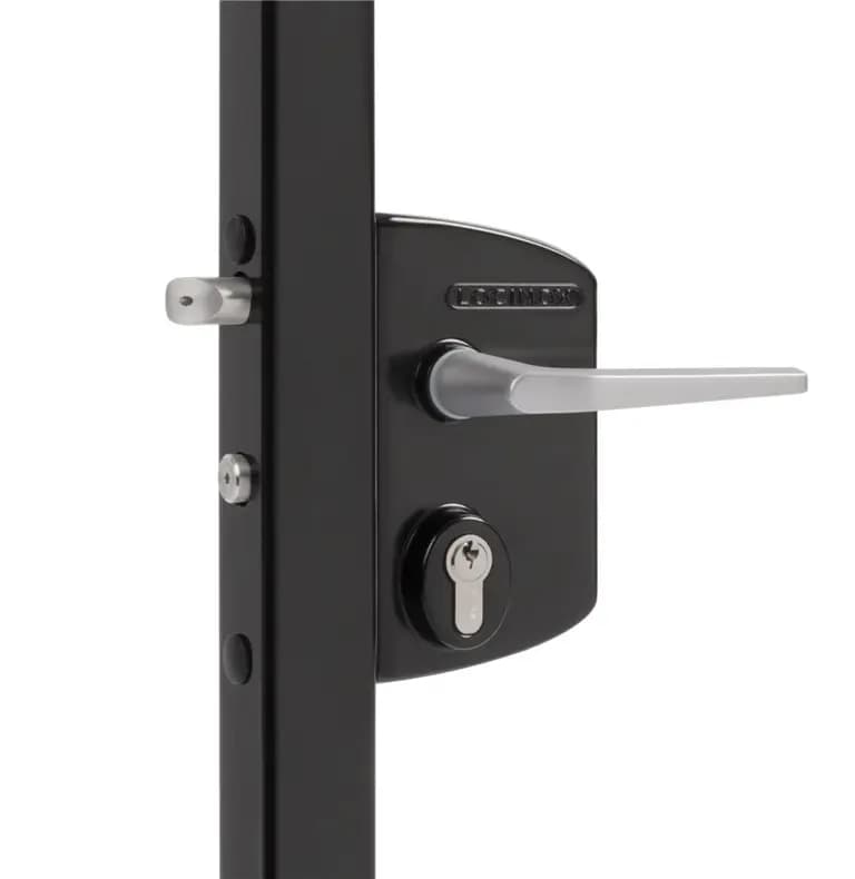LAKQ U2 Negru – Incuietoare Inox + Aluminiu pentru porti metalice