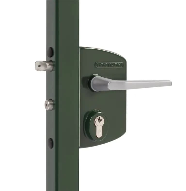 LAKQ U2 Verde Brad – Incuietoare Inox + Aluminiu pentru porti metalice