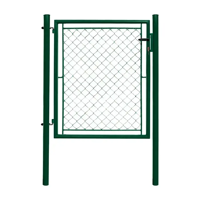 Set Poarta Pietonala Ideal PVC 2 m Verde (Include Stalpi Balamale Incuietoare)