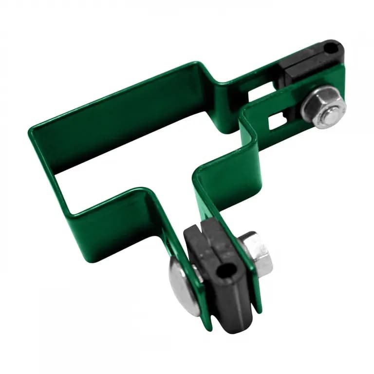Colier Platband de colt PVC Verde 40x60 mm - Accesoriu prindere gard