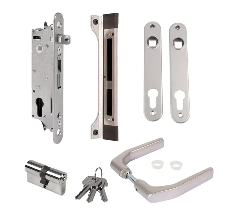 Fiftylock KIT ALUMINIU – Incuietoare incastrabila pentru porti metalice