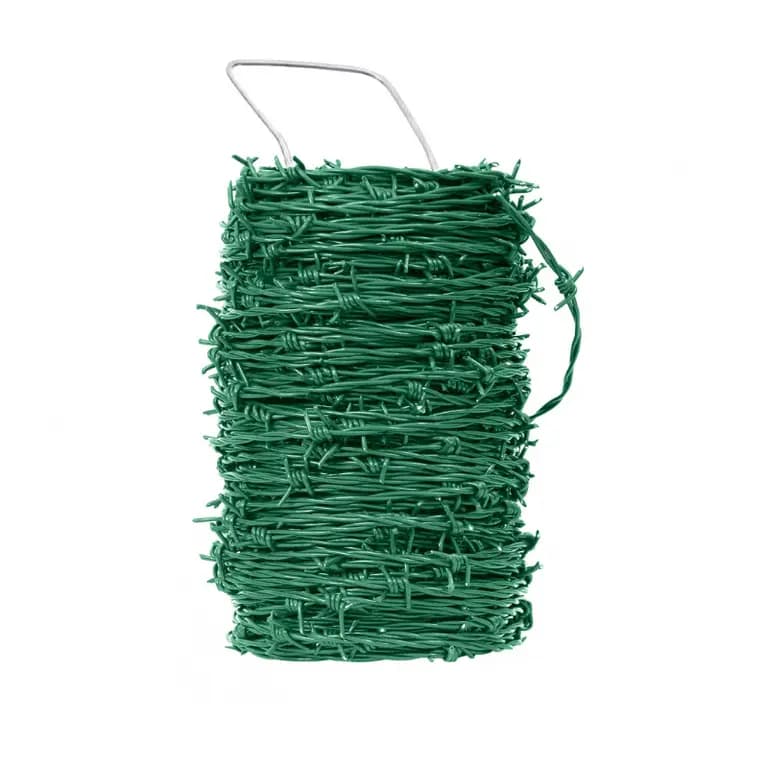 Sarma ghimpata PVC rola 100 ml 5,4 Kg Verde RAL 6005
