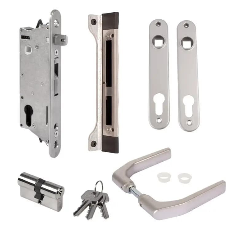 Sixtylock KIT ALUMINIU – Incuietoare incastrabila pentru porti metalice