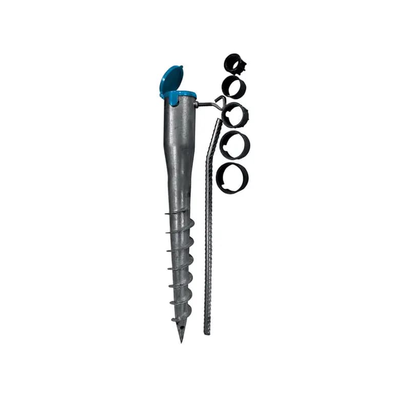 Pivot fundatie galvanizat 63x560 mm pentru D max 48 mm H 160 m