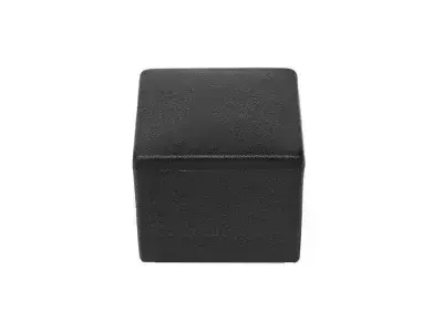 Capac Capison Drept pentru Stalpi Patrati 25x25 mm Negru