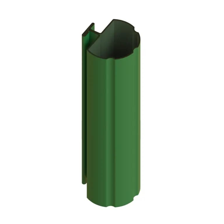 Stalp Profilat PVC Cremallera D70 3200 mm Verde