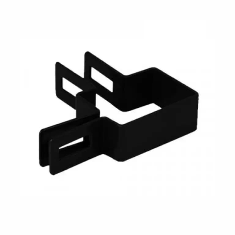 Colier Platband de colt PVC Negru 40x60 mm - Accesoriu prindere gard