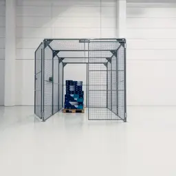 Boxe rezidențiale și de birouri pentru protecția bunurilor – boxă cu palet de cutii