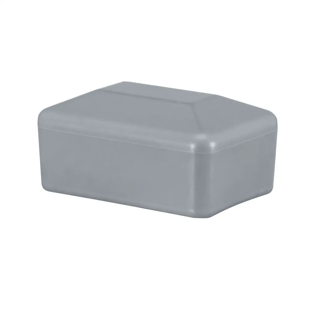 Accesoriu de gard: capac capișon PVC pentru stâlpi rectangulari 40 x 60 mm, gri RAL 7040 – finisaj neted