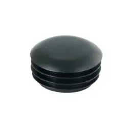 Accesoriu de gard: capac tip dop PVC D20 mm, negru RAL 9005 – striuri pe margine