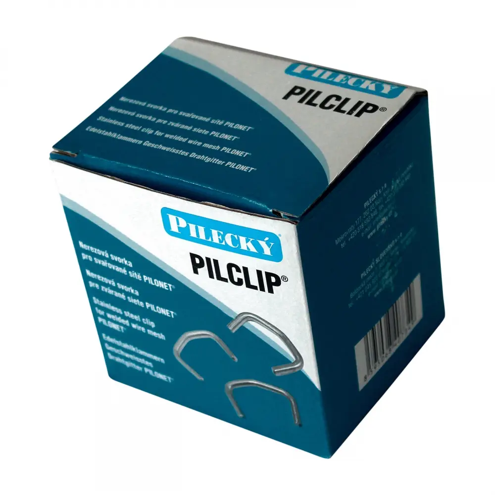 Accesoriu de gard: capse metalice inox 3.5 mm, cutie 500 buc – ambalaj Pilclip Pilecký