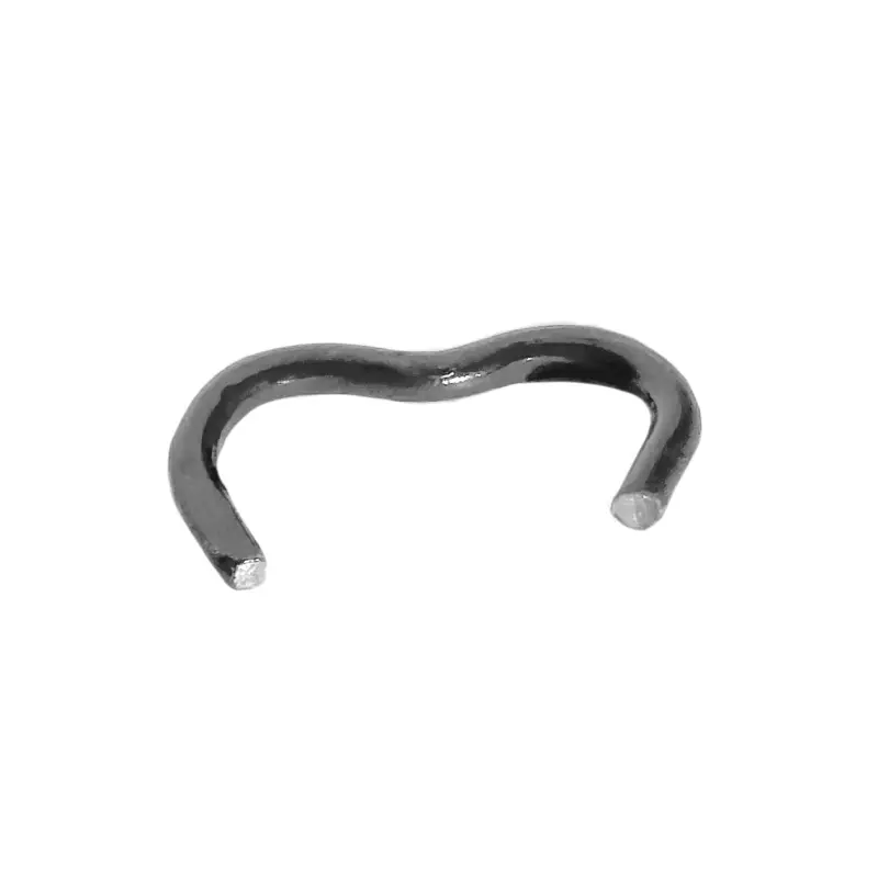 Accesoriu de gard: capse metalice PVC antracit RAL 7016, cutie 1000 buc – capsă de prindere, vedere de aproape