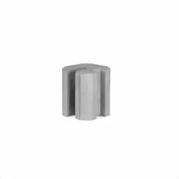 Accesoriu de gard: conector în linie pentru soclu prefabricat, 300 mm – piesă din beton, finisaj neted