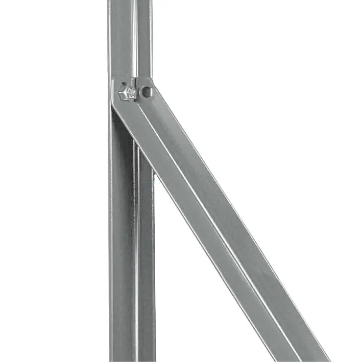 Accesoriu de gard: contravântuire zincată W3 pentru stâlpi T – colier de prindere pe profil