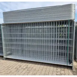 Gard mobil de șantier, panou Deco Standard – panouri zincate interconectate