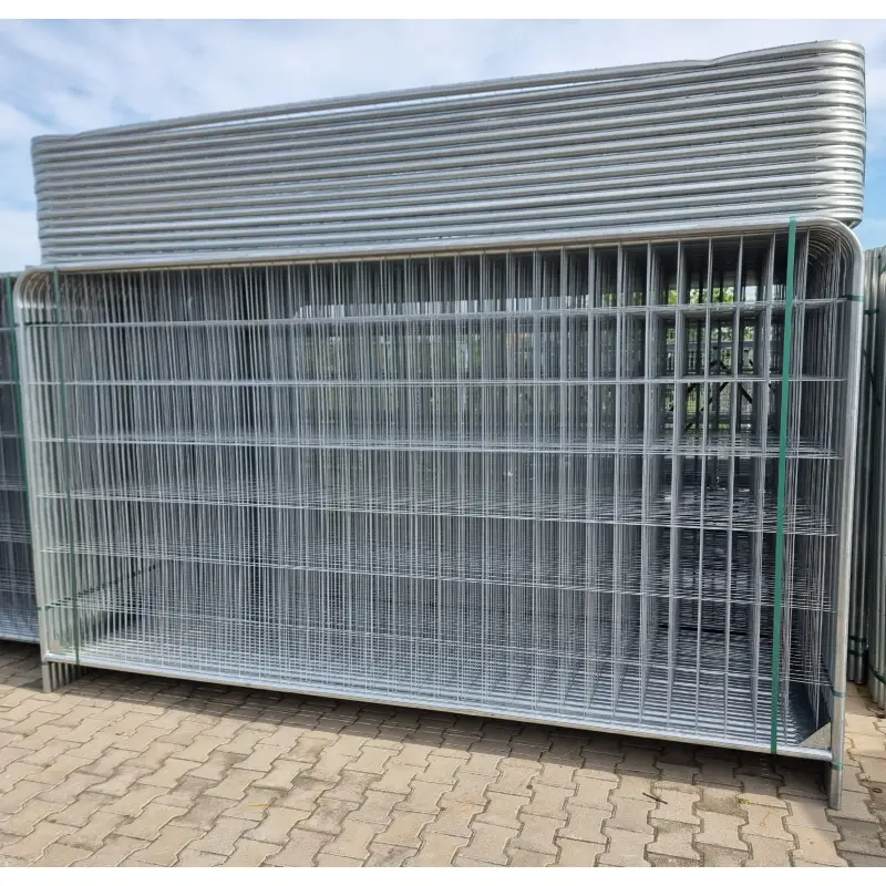 Gard mobil de șantier, panou Deco Standard – panouri zincate interconectate