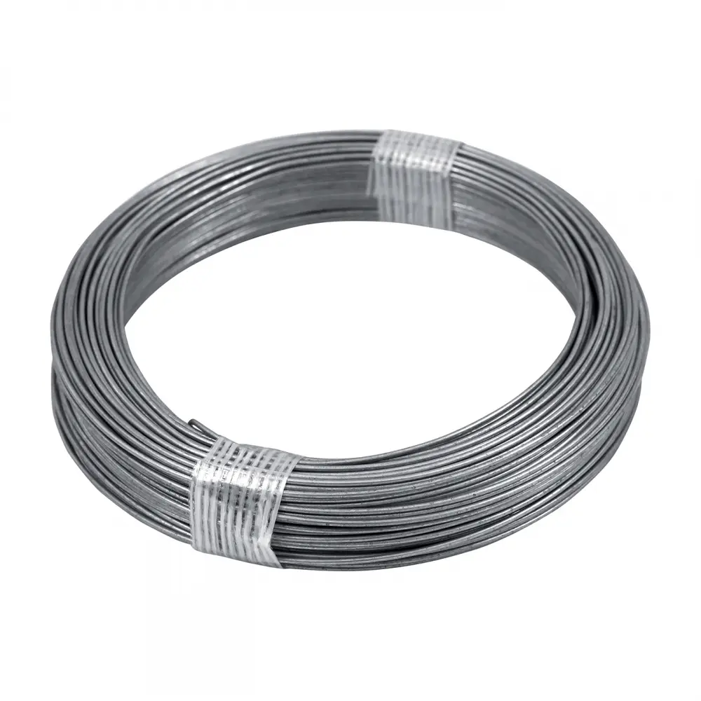 Accesoriu de gard: fir de legătură zincat 1.8 mm, rolă 50 m – colac legat cu bandă
