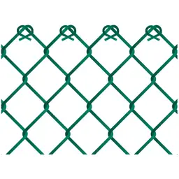 Plasă gard împletită Flexyplast zincată și plastifiată, 2.5 mm, 1.25 m, rolă 25 m – ochiuri romboidale verzi