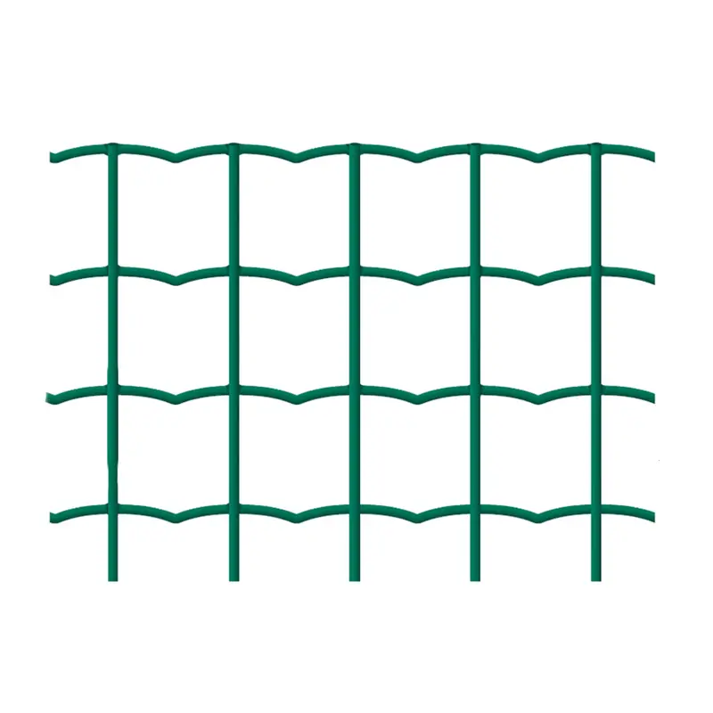 Plasă gard sudată Forteplast zincată și plastifiată, fir 2.5 mm, 1 m, rolă 25 m – verde, cu model ondulat