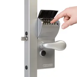 Încuietoare aplicată cu cod mecanic Locinox Free Vinci argintie – butoane de cod și cilindru