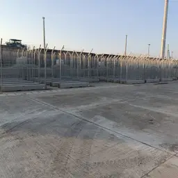Gard mobil de înaltă securitate – vârfuri ascuțite, pavaj din beton