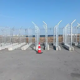 Gard mobil de înaltă securitate – panouri cu con de semnalizare