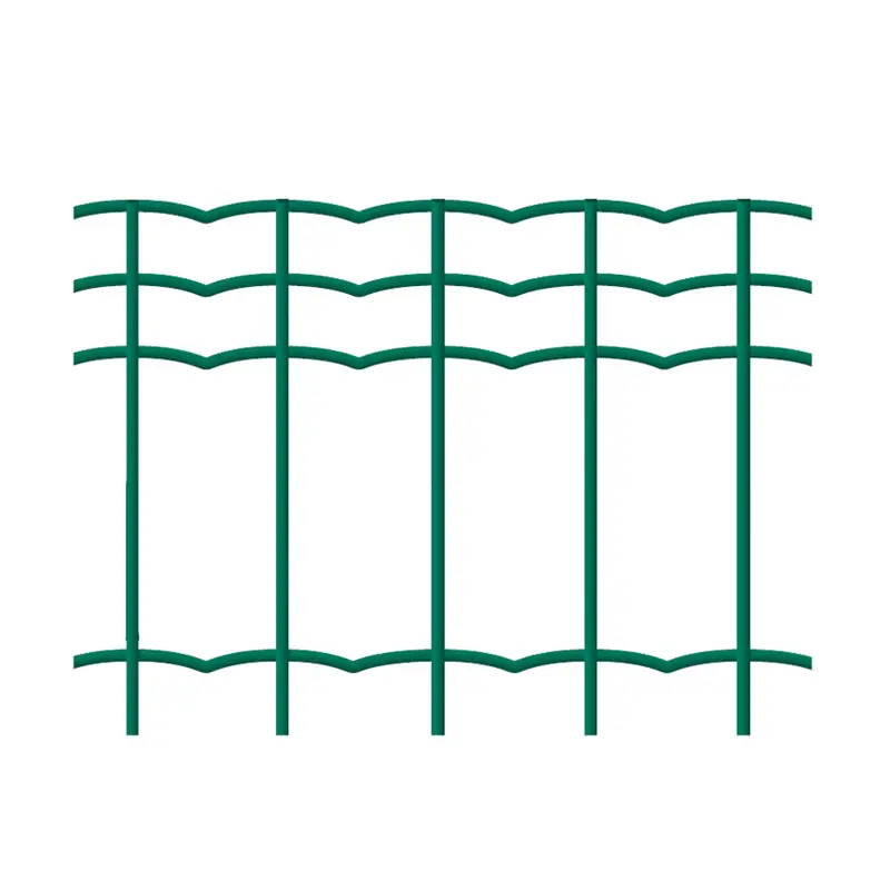 Plasă gard Hortaplast zincată și plastifiată, 1.2 m, rolă 25 m – verde, model arcuit