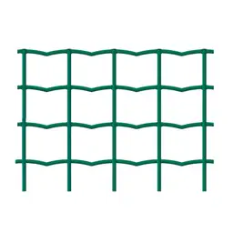 Plasă gard Multiplast zincată și plastifiată, 1.5 m, rolă 25 m – plasă verde cu model ondulat