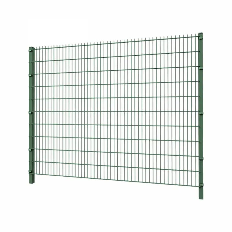 Gard panou dublu fir 2D Super PVC verde 1.83 x 2.5 m, sârmă 8/6/8 mm – bare orizontale de întărire