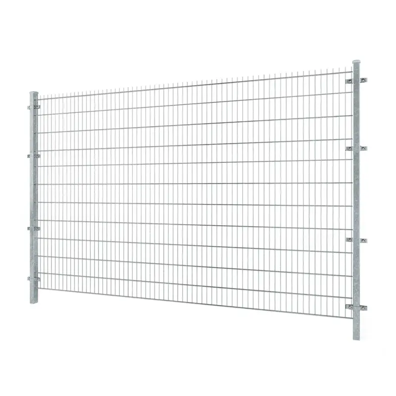 Gard panou dublu fir 2D Super zincat 2.23 x 2.5 m, sârmă 8/6/8 mm – panouri pe stâlpi metalici