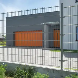 Gard panou dublu fir 2D zincat 1.23 x 2.5 m, sârmă 6/5/6 mm – împrejmuirea unei proprietăți
