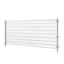 Gard panou dublu fir 2D zincat 1.63 x 2.5 m, sârmă 6/5/6 mm – panouri pe stâlpi metalici