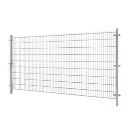 Gard panou dublu fir 2D zincat 1.83 x 2.5 m, sârmă 6/5/6 mm – panou între doi stâlpi