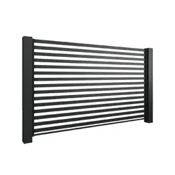 Gard rezidențial din aluminiu, panou AL.102 – lame orizontale, design modern