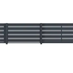 Gard rezidențial din aluminiu, panou AL.105 – lame verticale, aspect simplu