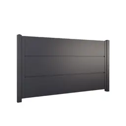 Gard rezidențial, panou Home Inclusive 10.200v1 – opac, cu linii orizontale