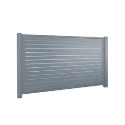 Gard rezidențial, panou Home Inclusive 10.230 – variantă gri, doi stâlpi
