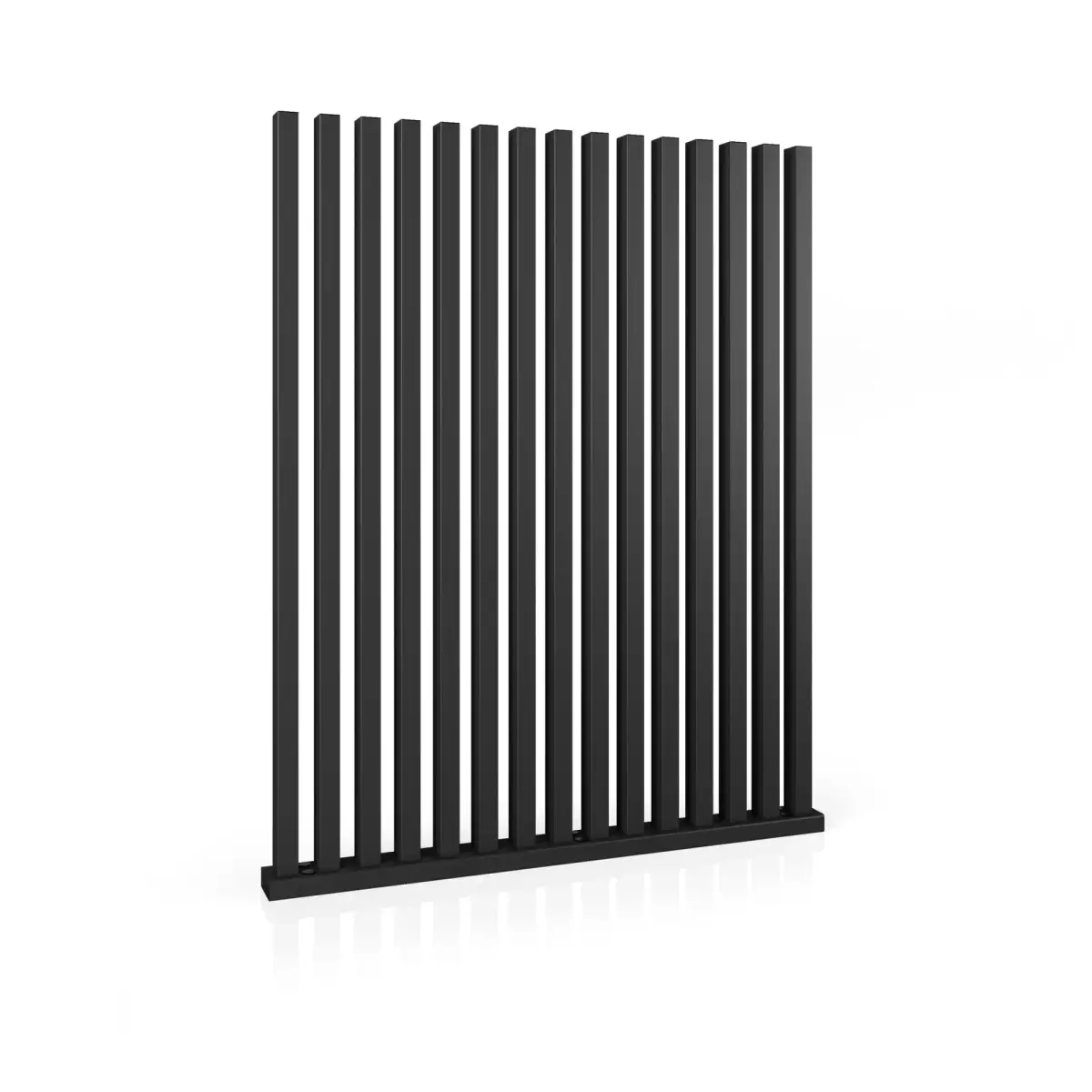 Gard rezidențial, panou Infinity 10.130 – lamele verticale negru mat
