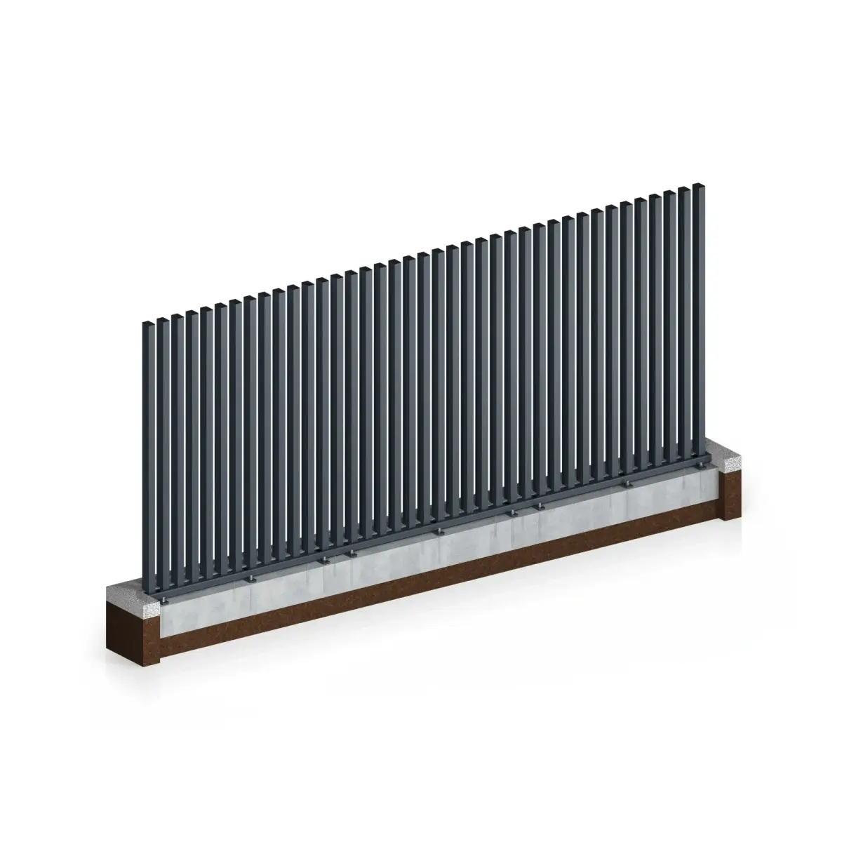 Gard rezidențial, panou Infinity 10.130 – bare verticale, structură rigidă