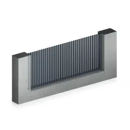 Gard rezidențial, panou Infinity 10.130 – lamele verticale pentru intimitate