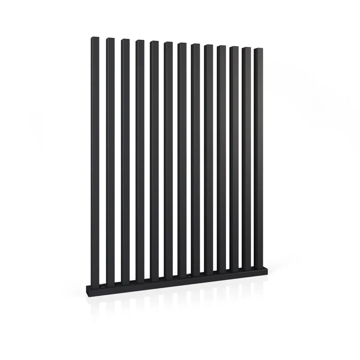 Gard rezidențial, panou Infinity 10.131 – lamele verticale negre