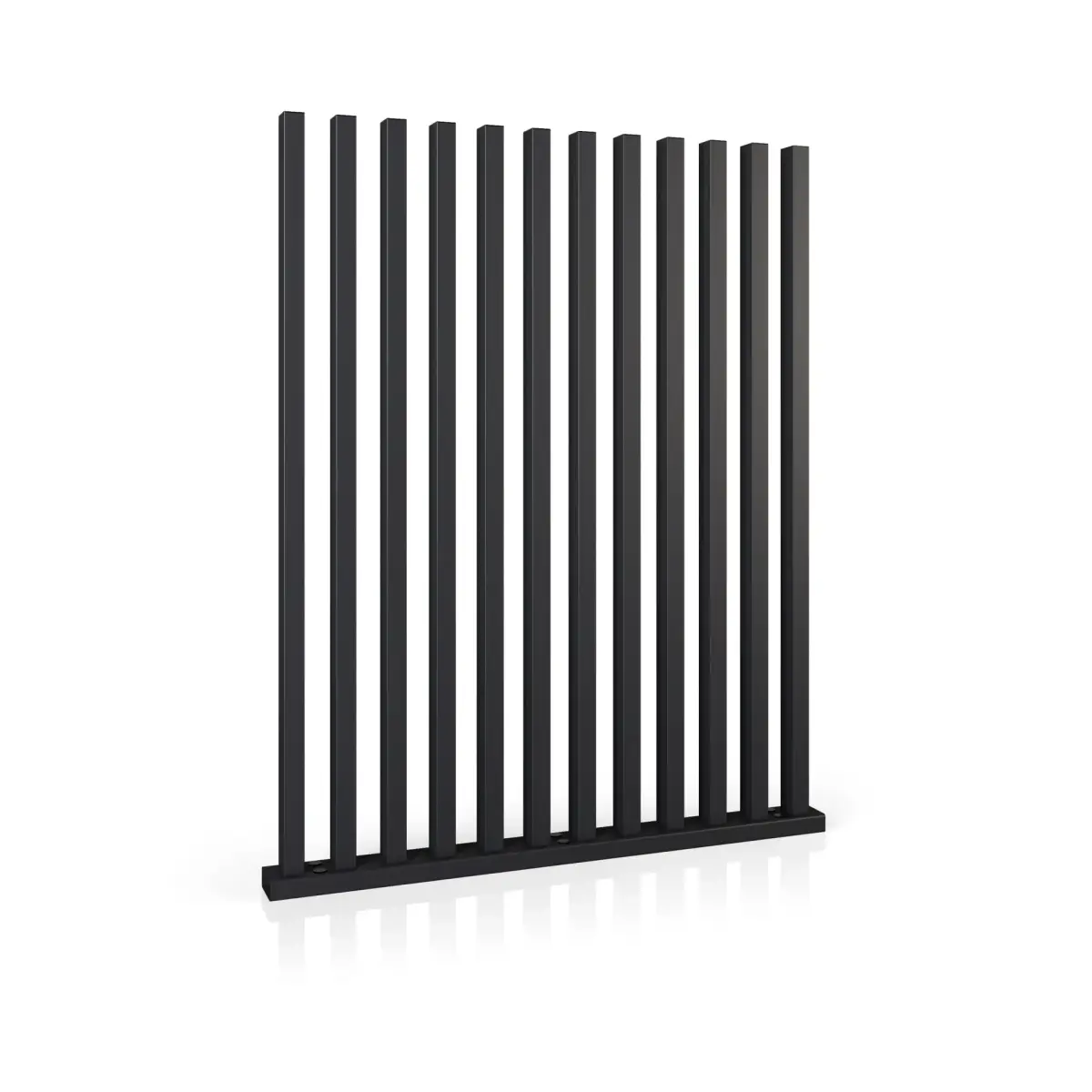 Gard rezidențial, panou Infinity 10.132 – panouri verticale, finisaj negru