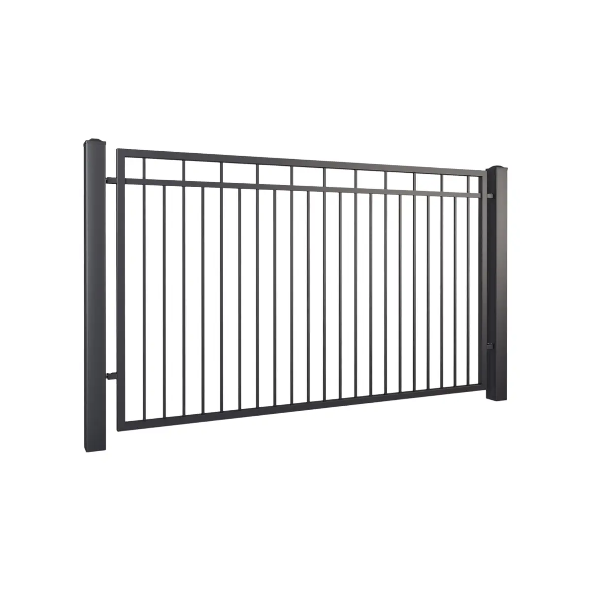 Gard rezidențial, panou Lux 10.54 – bare verticale, design simplu