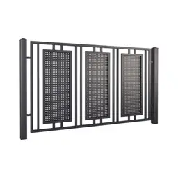 Gard rezidențial, panou Modern 10.102 – model geometric perforat