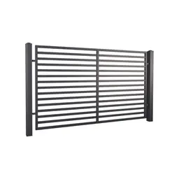 Gard rezidențial, panou Modern 10.105 – lamele orizontale, design minimalist