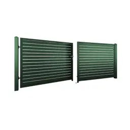 Poartă batantă auto Home Inclusive 10.230 – varianta verde, cu balamale
